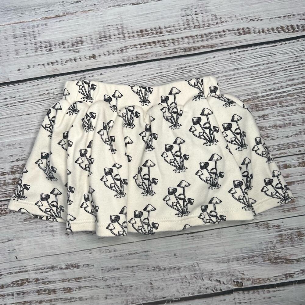 Kate Quinn 3-6 Months Mushroom Print Skirt Twirl Skirted Bloomers Cottagecore